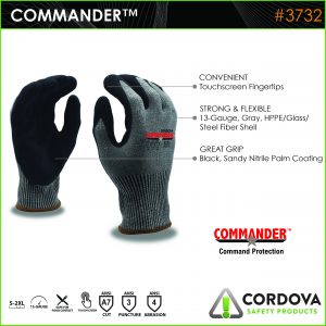 COMMANDER IMPACT™, HPPE/Glass/Steel, A7 Cut: #7749 - Cordova Safety